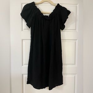 French Connection black off the shoulder dress- Size 2